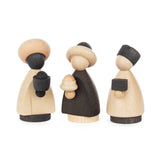 Three Kings, Black and Natural (Set of 3)